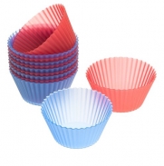Wilton 415-9400 Easy Flex Silicone 2-Inch Reusable Baking Cups, 12 Count