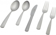 Herdmar Perugia 18/10 Stainless Steel 5-Piece Placesetting, with Satin Finish