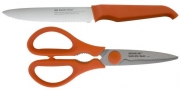 Furi Rachael Ray Gusto-Grip Basics Line 2-Piece Serrated Utility Knife and Kitchen Shears Set