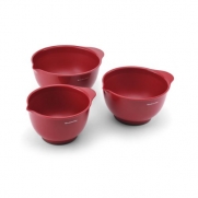 Kitchenaid Classic Mixing Bowls, Red, Set of 3