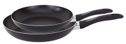 WearEver A801S2 WearEver A801S284 Comfort Grip Dishwasher Safe/Oven Safe Perfluorooctanoic Acid Free Nonstick Fry Pan Cookware Set, 8 and 10-Inch, Black, 2-Pack