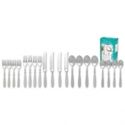A SET OF Nikita Bistro 20 pc Forged Stainless Steel Flatware Set