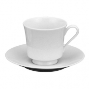 HIC Porcelain 7 oz Cup & Saucer, 1 ea