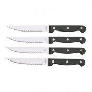 Ikea Snitta Set of 4 Steak Knives Black Stainless Steel