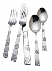 R+B Everyday Omni 18/0 Stainless Steel 45 Piece Flatware Set, Service for 8
