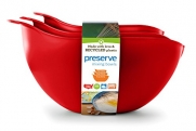 Preserve Nested Mixing Bowls, Tomato Red, Set of 3
