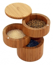 Totally Bamboo 20-8551 3-Tiered Salt Box