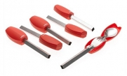 Zelco 16513 Mangia Tool Set, 6 Individual Sets, Red