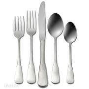 Oneida Colonial Boston 45-Piece Stainless-Steel Flatware Set, Service for 8
