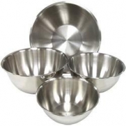 Light Weight Stainless Steel Mixing Bowls - Set of 4