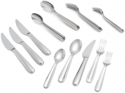 Gourmet Settings Diva 20-Piece Stainless Steel Flatware Set, Service for 4
