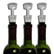 Trio Pack of Vacuum Wine Stoppers (Easy Pumping Action)