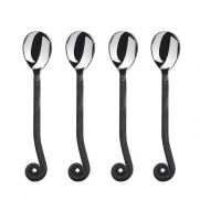 Gourmet Settings Treble Clef Stainless Steel Minispoons.  Set of 4