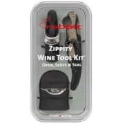 Metrokane Zippity Wine Tool Kit, Velvet Black