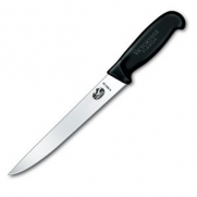 Victorinox Cutlery 8-Inch Carving Knife, Stiff Blade, Black Fibrox Handle