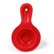 Preserve Dry Measuring Cups, Red, Set of 4