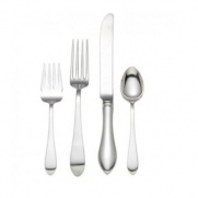 Reed & Barton Pointed Antique Sterling Silver 4 Piece Place Setting, Large