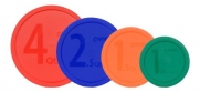 Pyrex Storage Container Lids 4 Pack: 4qt Red, 2.5qt Blue, 1.5qt Orange & 1qt Green for #1086053