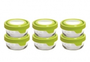 Anchor Hocking TrueSeal Glass Round 1 Cup Food Storage Container, Set of 6