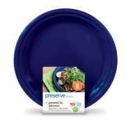 Preserve 8 Count on The Go Plates, Large, Midnight Blue