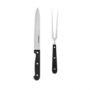Farberware Carving Slicer and Fork (Set of 2), 8, Black