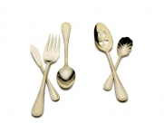 Wallace Continental Bead Gold-Plated 65-Piece Flatware Set