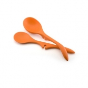 Rachael Ray Tools 2-Piece Lazy Spoon & Lazy Ladle Set, Orange